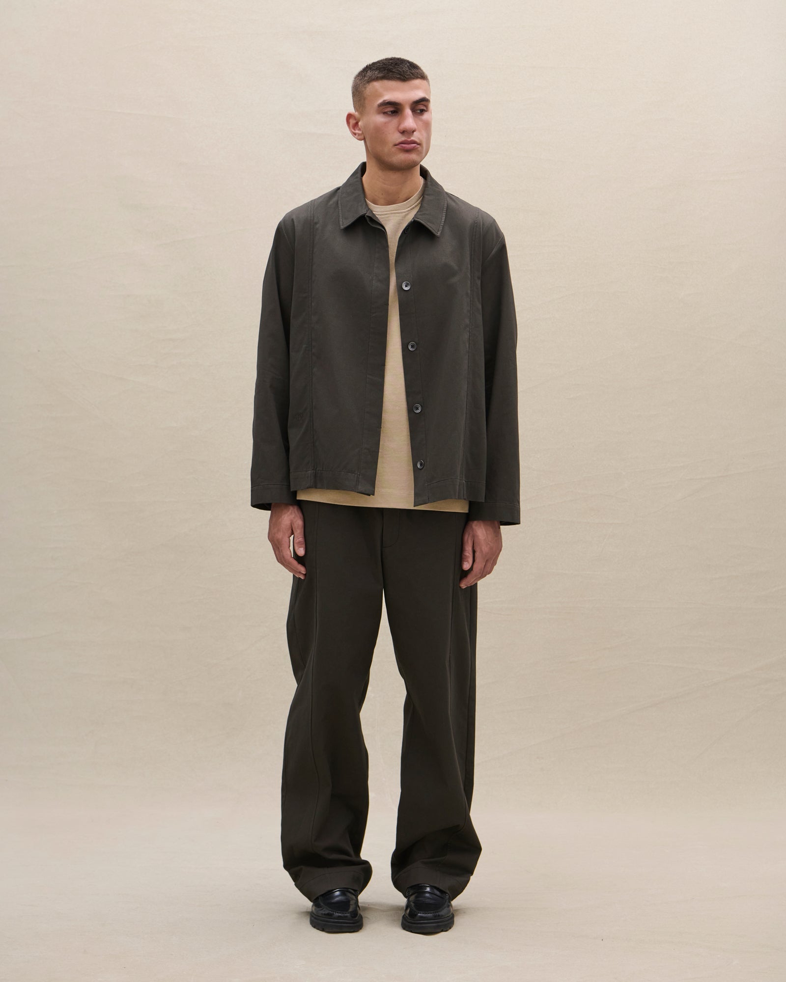 TWILL OVERSHIRT (brown) - Avanetaa