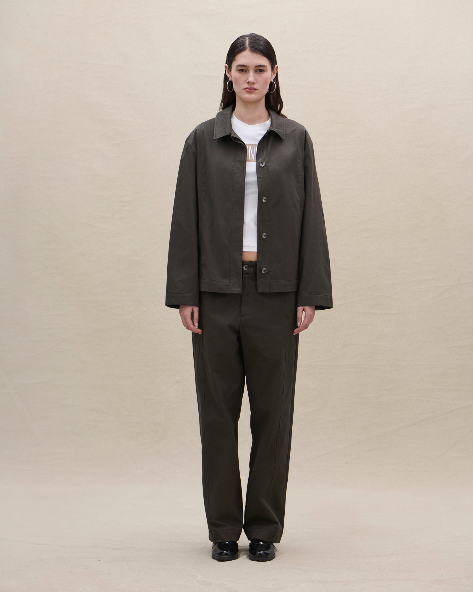 TWILL OVERSHIRT (brown) - Avanetaa