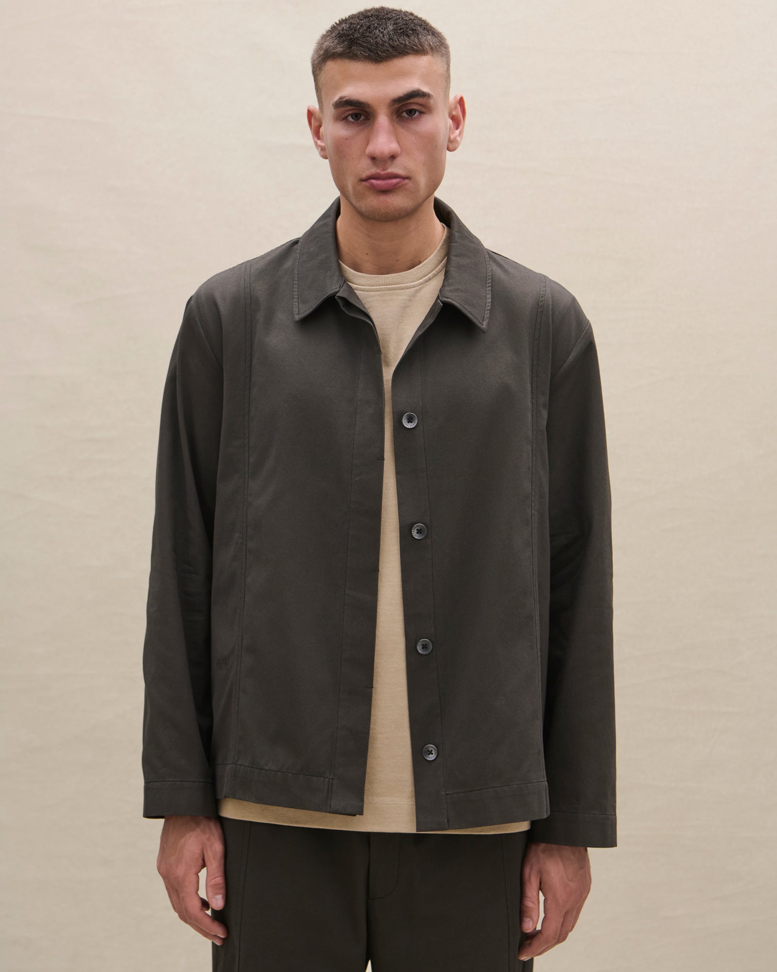 TWILL OVERSHIRT (brown) - Avanetaa