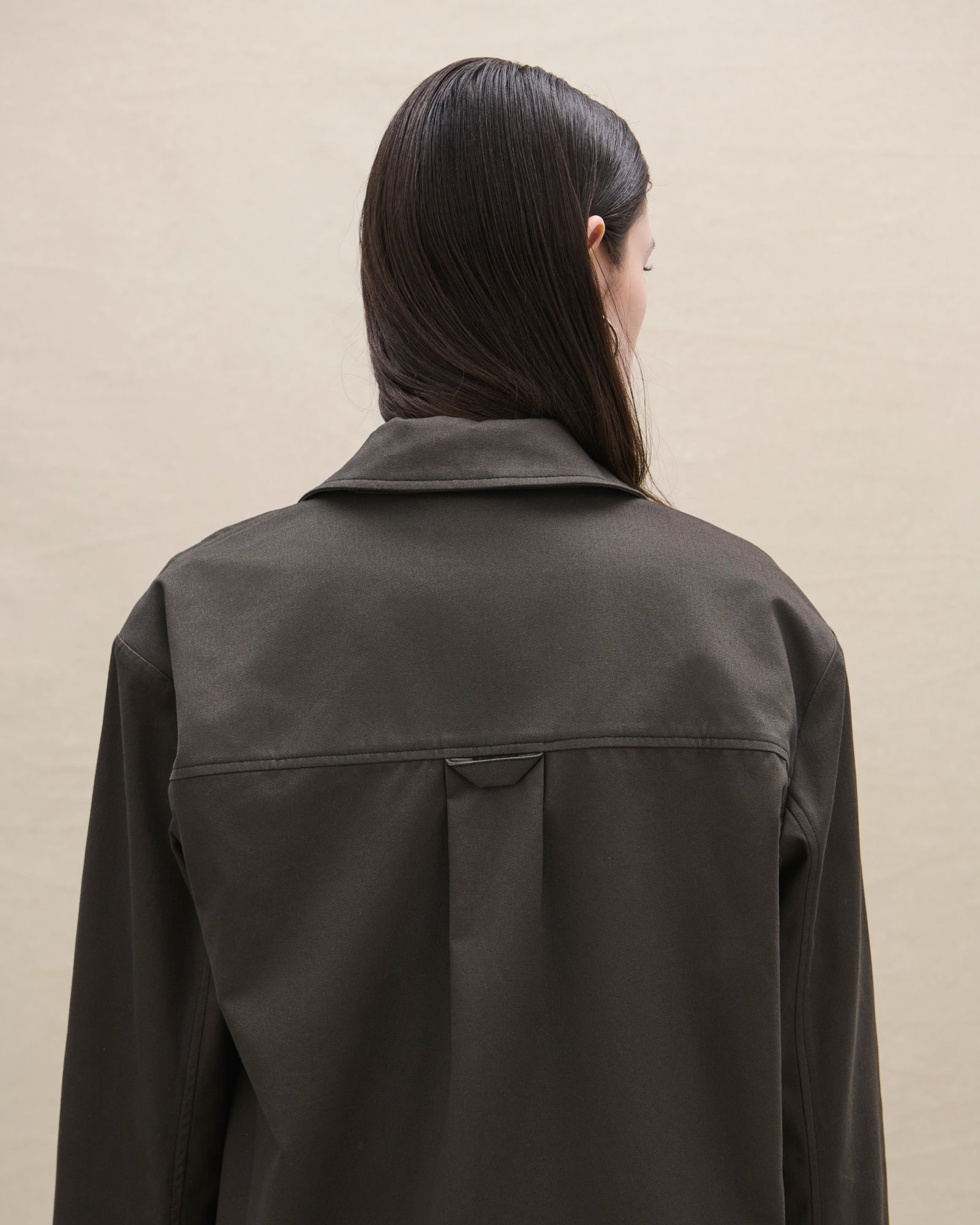 TWILL OVERSHIRT (brown) - Avanetaa