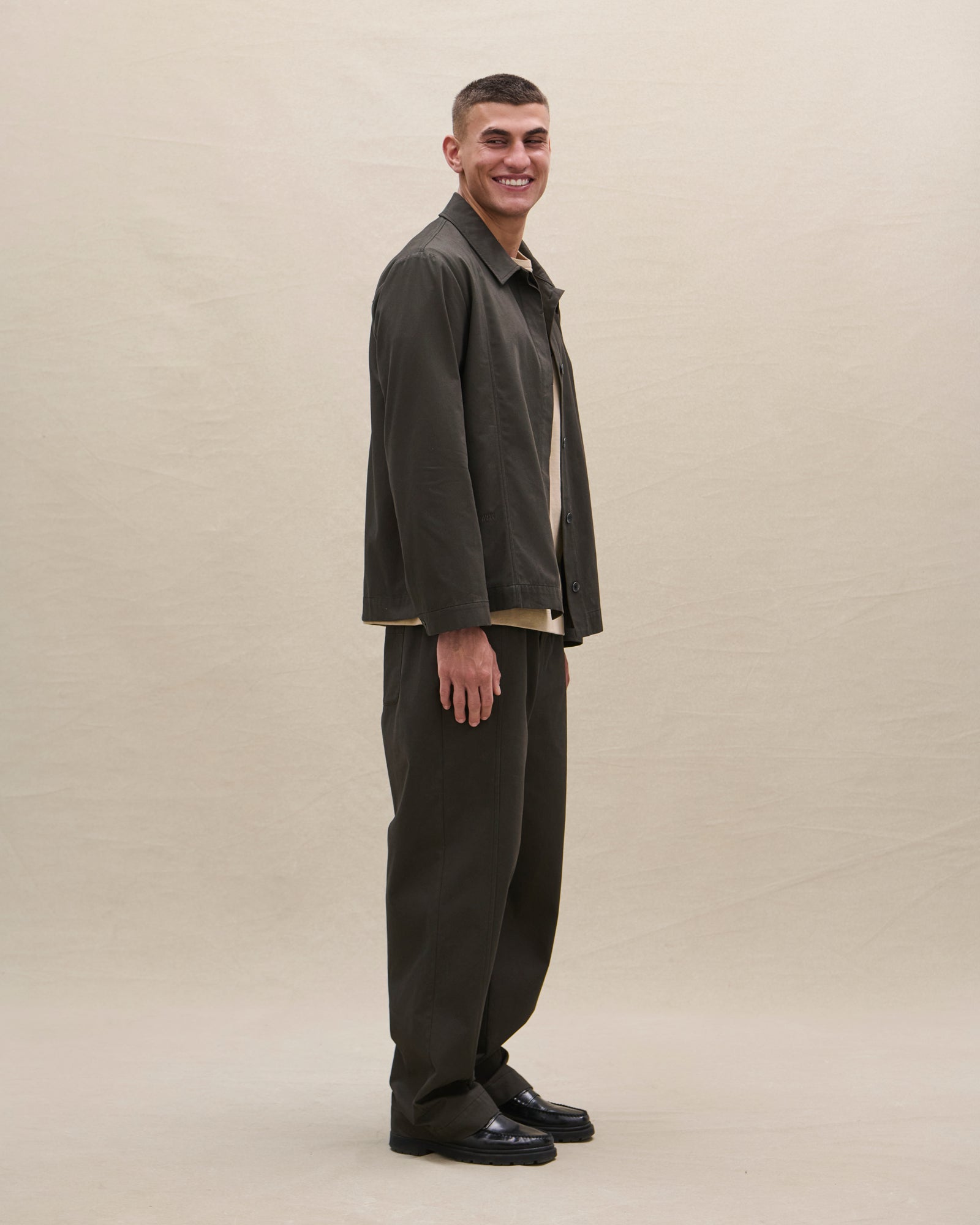 TWILL OVERSHIRT (brown) - Avanetaa