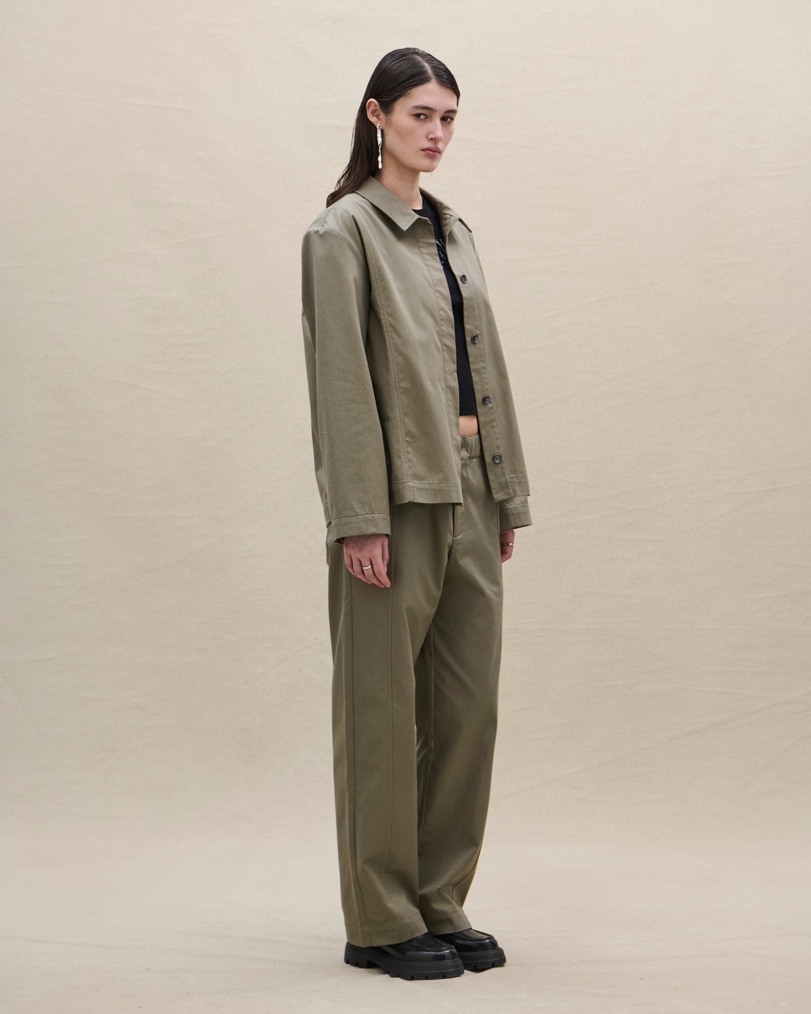 TWILL OVERSHIRT (green) - Avanetaa