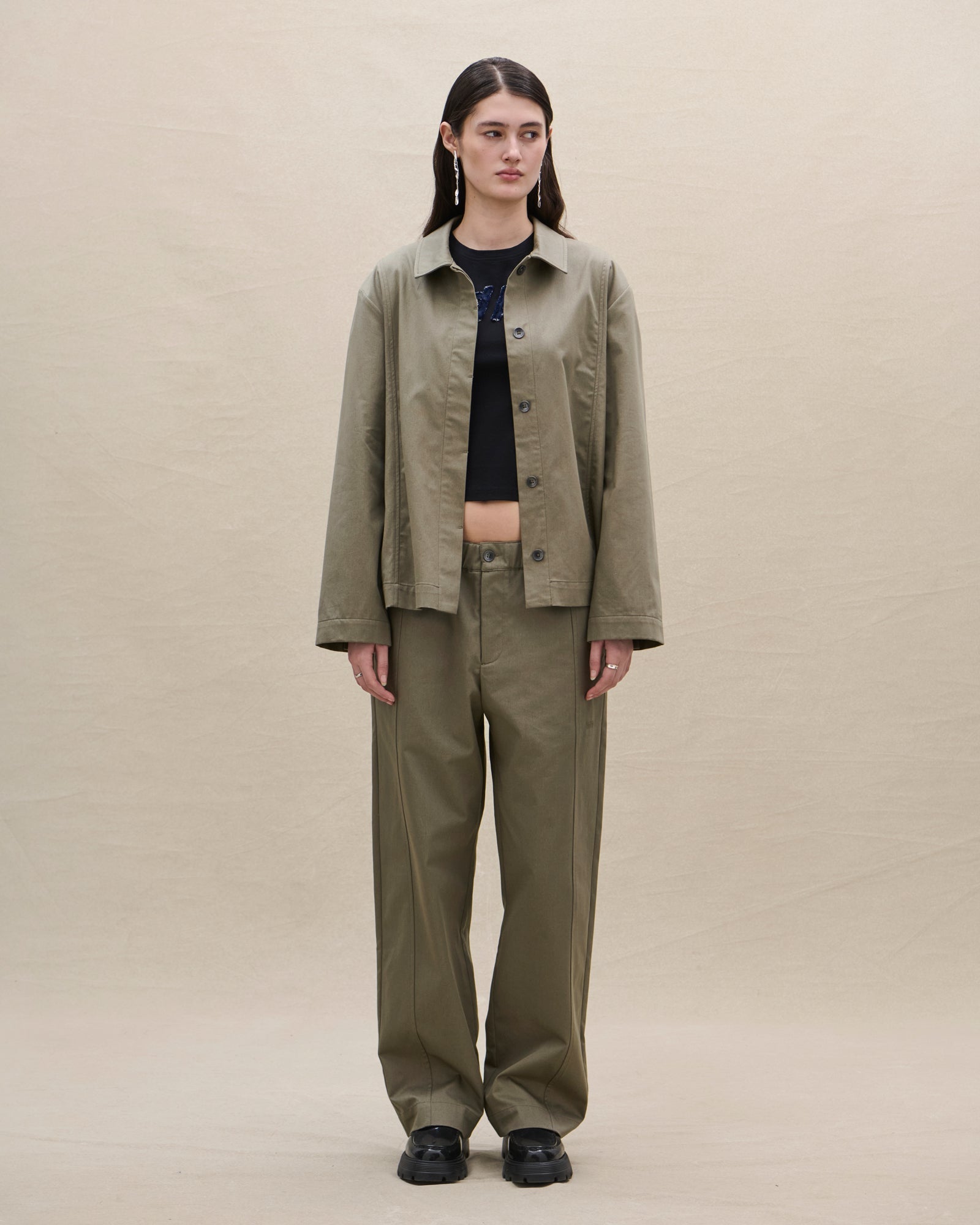 TWILL OVERSHIRT (green) - Avanetaa