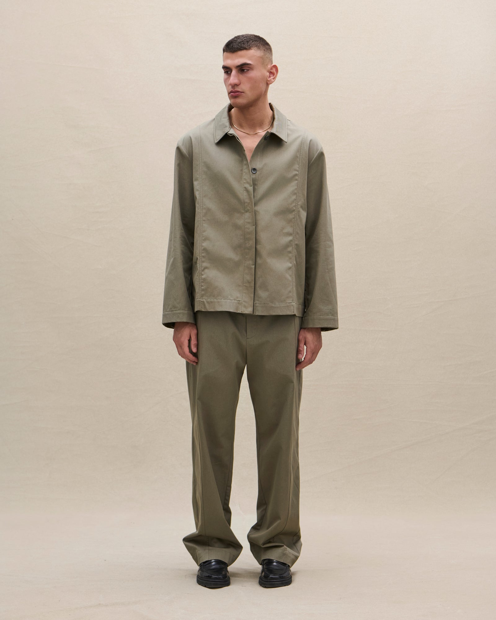 TWILL OVERSHIRT (green) - Avanetaa